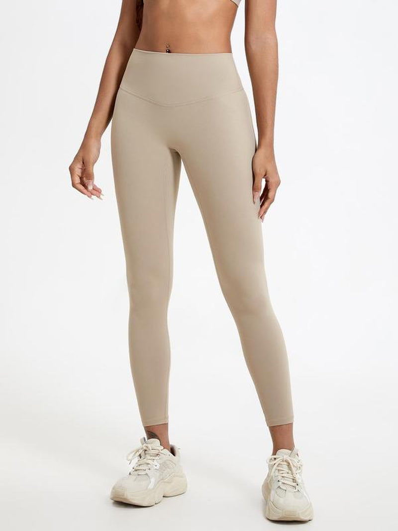 Elevate Your Workout with Women's Breathable Solid Color Leggings - Comfortable Yoga Pants for Every Season
