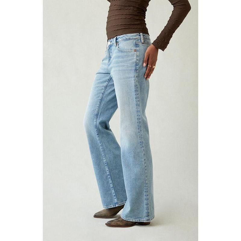 Elevate Your Style with Pacsun Women's Jade Low Rise Bootcut Jeans in Light Blue Wash